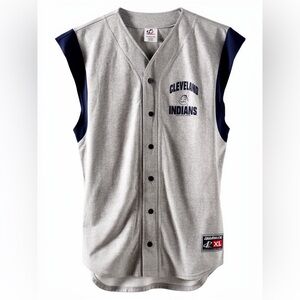 Vintage Y2K Logo Athletic Chief Wahoo Cleveland Indians Sleeveless Jersey